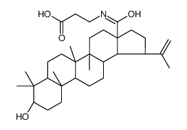 β-Alanine, N-[(3β)-3-hydroxy-28-oxolup-20(29)-en-28-yl]- 结构式