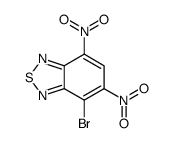 4-溴-5,7-二硝基-2,1,3-苯并噻二唑 结构式