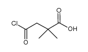 4-氯-2,2-二甲基-4-氧代丁酸 结构式