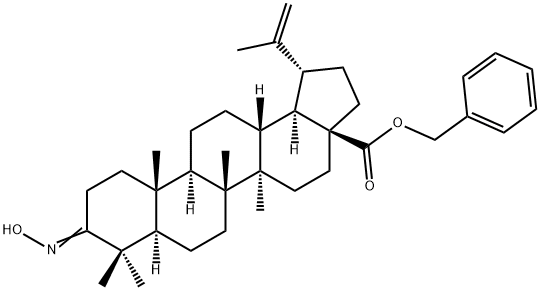 Lup-20(29)-烯-28-酸-3-(羟亚氨基)-苯甲酯 结构式