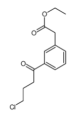 3-(4-氯-1-氧代丁基)苯乙酸乙酯 结构式