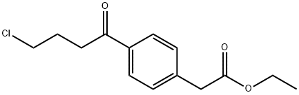 4-(4-氯-1-氧代丁基)苯乙酸乙酯 结构式