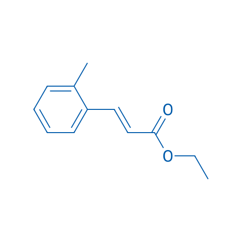 (E)-3-(邻甲苯基)丙烯酸乙酯 结构式
