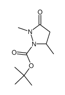 2,5-二甲基-3-氧代吡唑烷-1-羧酸叔丁酯 结构式