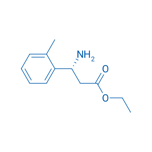 (βR)-β-氨基-2-甲基苯丙酸乙酯 结构式