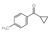 环丙基(4-甲基苯基)甲酮 结构式
