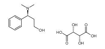 Benzenepropanol, γ-(dimethylamino)-, (γS)-, (2R,3R)-2,3-dihydroxybutanedioate (1:1) 结构式
