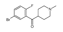 Methanone, (5-bromo-2-fluorophenyl)(1-methyl-4-piperidinyl)- 结构式