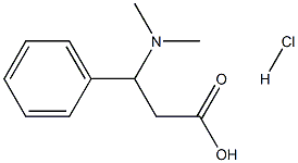 3-(二甲氨基)-3-苯基丙酸盐酸盐 结构式
