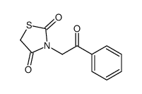 3-(2-氧代-2-苯乙基)噻唑烷-2,4-二酮 结构式
