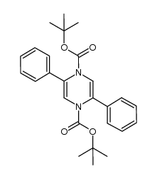2,5-二苯基吡嗪-1,4-二羧酸二叔丁酯 结构式