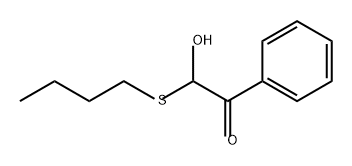 2-(丁硫基)-2-羟基-1-苯基乙酮 结构式