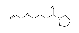 4-(2-Propen-1-yloxy)-1-(1-pyrrolidinyl)-1-butanone 结构式