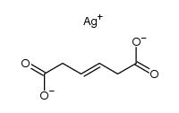 (E)-3-己烯二酸二银(1+)盐 结构式