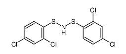 Benzenesulfenamide, 2,4-dichloro-N-[(2,4-dichlorophenyl)thio]- 结构式