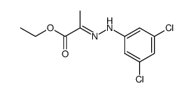 2-[2-(3,5-二氯苯基)肼-1-亚基]丙酸乙酯 结构式