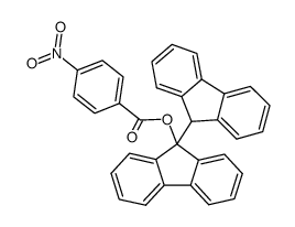 [9,9'-Bi-9H-fluoren]-9-ol, 9-(4-nitrobenzoate) 结构式
