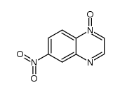 6-硝基喹喔啉-1-氧化物 结构式