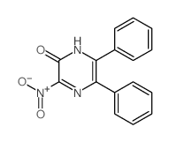 3-nitro-5,6-diphenyl-1H-pyrazin-2-one 结构式