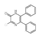 3-氯-5,6-二苯基-1H-吡嗪-2-酮 结构式