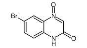 6-溴-2(1H)-喹喔啉酮 4-氧化物 结构式