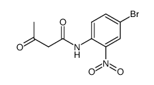 N-(4-溴-2-硝基苯基)-3-氧代丁酰胺 结构式