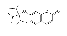 4-甲基-7-三异丙基硅氧基-2H-色烯-2-酮 结构式