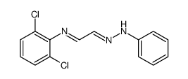 Acetaldehyde, 2-[(2,6-dichlorophenyl)imino]-, 2-phenylhydrazone 结构式