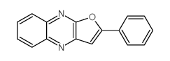 2-苯基呋喃并[2,3-b]喹喔啉 结构式