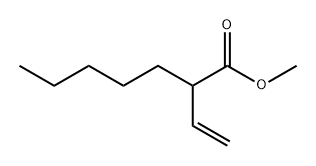 2-乙烯基庚酸甲酯 结构式