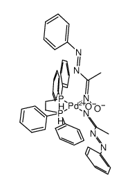 Palladium, [1,2-ethanediylbis[diphenylphosphine]-P,P']bis[[1-(hydroxyimino)ethyl]phenyldiazenato-NN1]-, (SP-4-2)- (9CI) 结构式