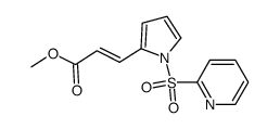 2-Propenoic acid, 3-[1-(2-pyridinylsulfonyl)-1H-pyrrol-2-yl]-, methyl ester, (2E)- 结构式