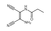 Propanamide, N-[(1Z)-2-amino-1,2-dicyanoethenyl]- 结构式