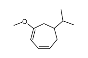 1-甲氧基-6-(1-甲基乙基)-1,3-环庚二烯 结构式