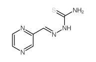 2-Pyrazinecarbaldehyde thiosemicarbazone 结构式