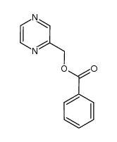 2-吡嗪甲醇苯甲酸酯 结构式