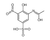 3-乙酰基氨基-4-羟基-5-硝基苯磺酸 结构式