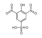 4-羟基-3,5-二硝基苯磺酸 结构式