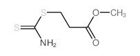 Propanoic acid,3-[(aminothioxomethyl)thio]-, methyl ester 结构式