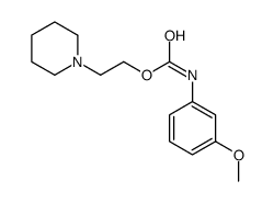 (3-Methoxyphenyl)carbamic acid 2-piperidinoethyl ester 结构式