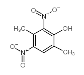 2,4-二硝基-3,6-二甲基苯酚 结构式