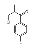 3-氯-1-(4-氟苯基)-2-甲基-1-丙酮 结构式