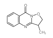 2,3-二氢-3-甲基-9H-异恶唑并[3,2-b]喹唑啉-9-酮 结构式