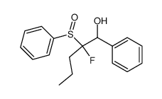 Benzenemethanol, α-[1-fluoro-1-(phenylsulfinyl)butyl]- 结构式