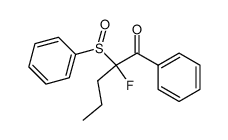 2-氟-1-苯基-2-(苯基亚磺酰基)-1-戊酮 结构式