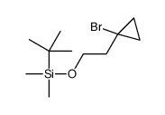 (2-(1-溴环丙基)乙氧基)(叔丁基)二甲基硅烷 结构式