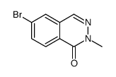 6-溴-2-甲基-2H-酞嗪-1-酮 结构式