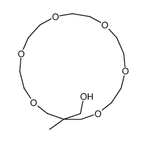 1,4,7,10,13,16-Hexaoxacyclononadecane-18-methanol, 18-methyl- 结构式