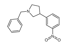 1-苄基-3-(3-硝基苯基)吡咯烷 结构式