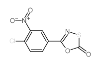 5-(4-氯-3-硝基苯基)-1,3,4-氧杂噻唑-2-酮 结构式